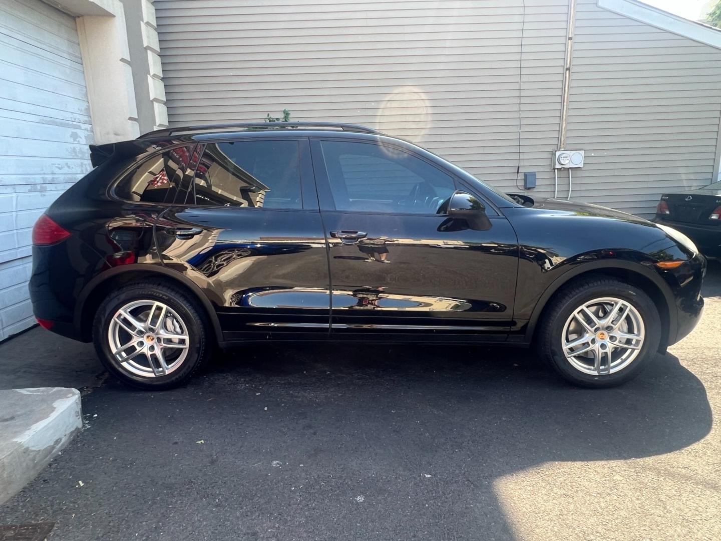 2014 BLACK /Black Leather Porsche Cayenne s (WP1AB2A20EL) with an 4.8L V8 DOHC 32V engine, 8 Speed Automatic transmission, located at 1018 Brunswick Ave, Trenton, NJ, 08638, (609) 989-0900, 40.240086, -74.748085 - This Porsche Cayenne is a super clean,well maintained black beauty! Always serviced and needs nothing. Please call Anthony to set up an appt. 609-273-5100 - Photo#11